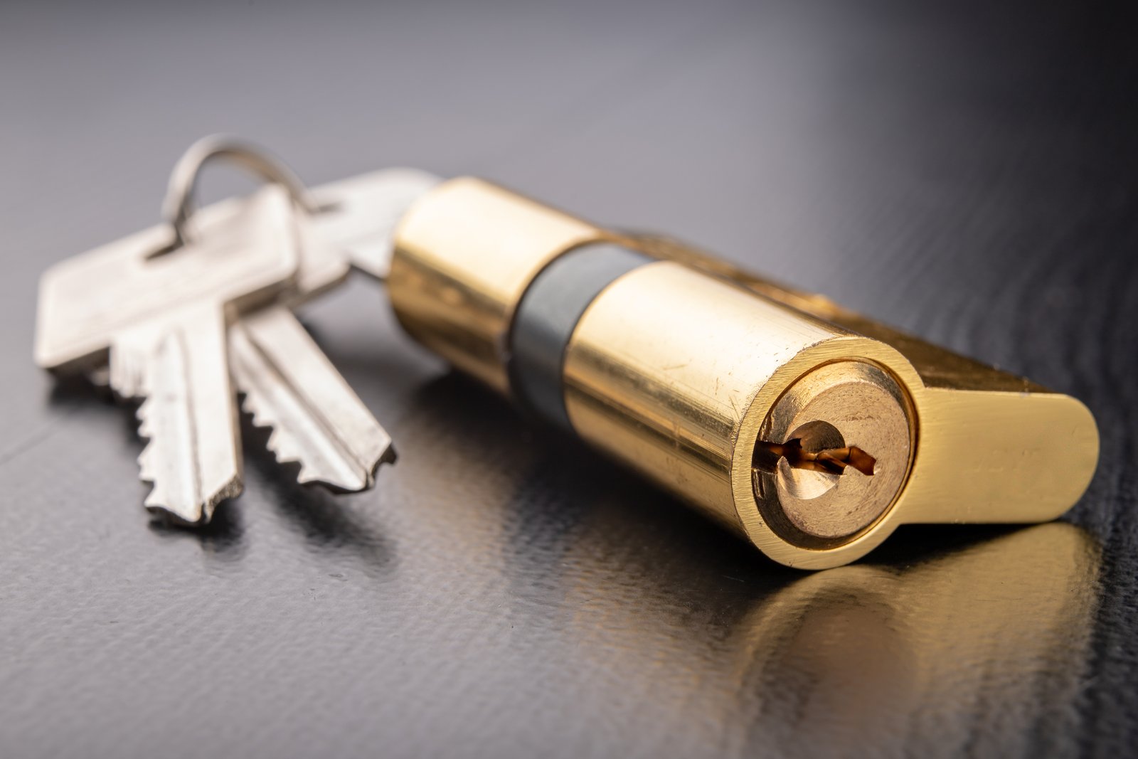 A replacement cylinder lock with keys